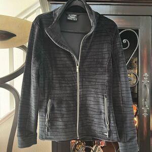 Cozy zip front jacket